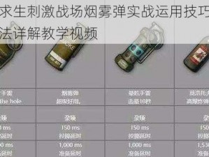 绝地求生刺激战场烟雾弹实战运用技巧与使用方法详解教学视频