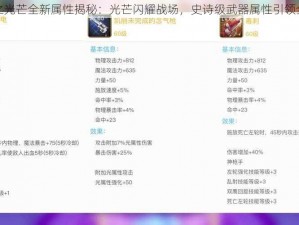 DNF月之光芒全新属性揭秘：光芒闪耀战场，史诗级武器属性引领全新篇章