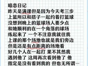 恋爱日记的乐趣与魅力：一篇情感成长的记录简介