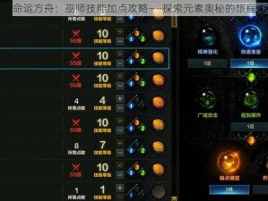 命运方舟：巫师技能加点攻略——探索元素奥秘的旅程