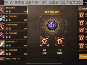 揭秘LOL熟练度徽章系统：多种徽章类别解析与获取攻略