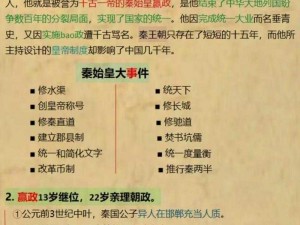 嬴政攻速阈值探究：解析秦朝帝王攻击速度的关键要素与影响因素