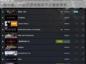 Wegame官网全新改版上线：探索游戏世界的无限可能，一站式游戏服务平台重磅更新