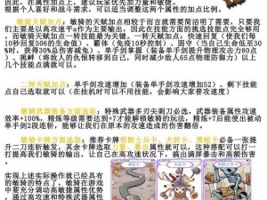 仙境传说RO手游音投流刺客技能加点攻略与装备选择指南：精准提升战斗力配置秘籍