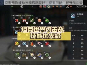 黎明之光坦克型宠物被动技能搭配攻略：挖掘潜能，提升战斗效能终极指南