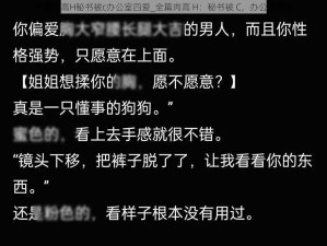 全篇肉高H秘书被c办公室四爱_全篇肉高 H：秘书被 C，办公室四爱