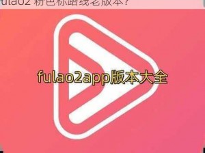 Fulao2粉色标路线检测老版本,如何检测 Fulao2 粉色标路线老版本？