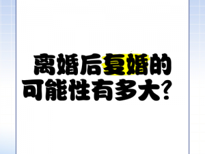 探索离婚后与妈妈过夫妻生活的可能性