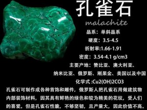 迷你世界孔雀石矿石制作攻略：揭秘孔雀石矿石获取方法与技巧