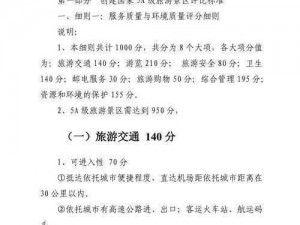 aaaa级—aaaa 级景区的评分标准是怎样的？