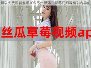 一款可以免费观看丝瓜 IOS 苏州晶体、草莓视频等精彩内容的 APP