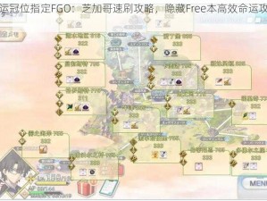 《命运冠位指定FGO：芝加哥速刷攻略，隐藏Free本高效命运攻略秘籍》