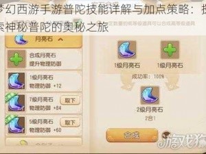 梦幻西游手游普陀技能详解与加点策略：探索神秘普陀的奥秘之旅