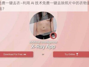 ai免费一键去衣—利用 AI 技术免费一键去除照片中的衣物是否合法？