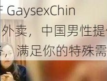 国产 GaysexChina 男外卖，中国男性提供性服务，满足你的特殊需求