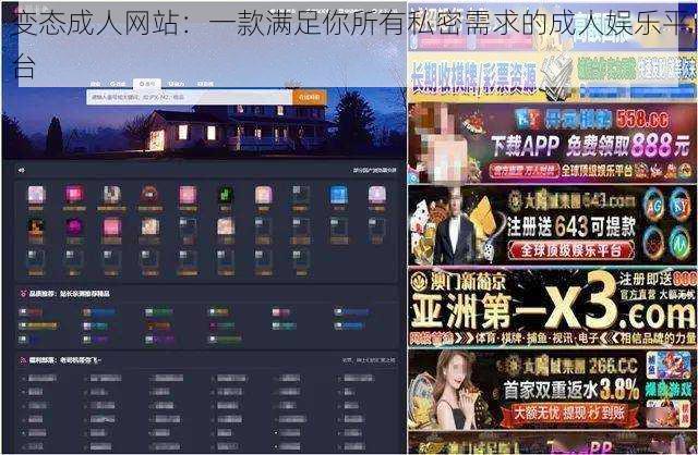 变态成人网站：一款满足你所有私密需求的成人娱乐平台