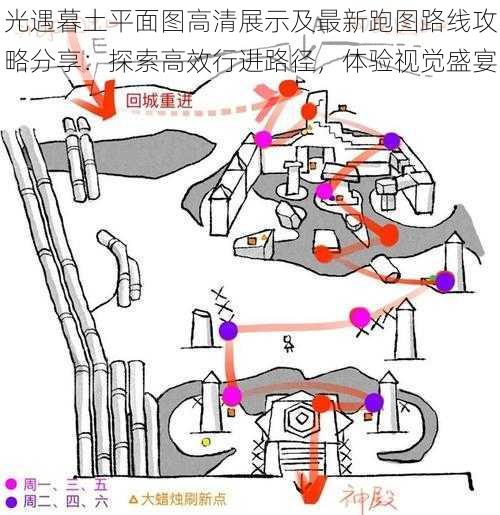 光遇暮土平面图高清展示及最新跑图路线攻略分享：探索高效行进路径，体验视觉盛宴