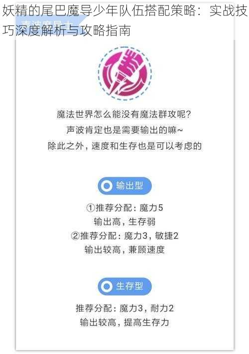 妖精的尾巴魔导少年队伍搭配策略：实战技巧深度解析与攻略指南