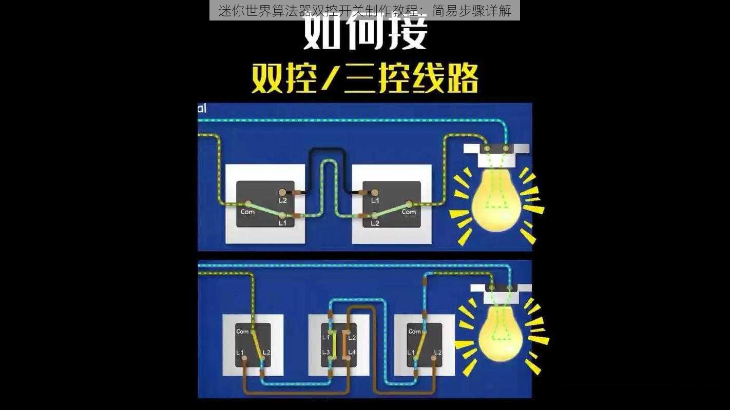 迷你世界算法器双控开关制作教程：简易步骤详解