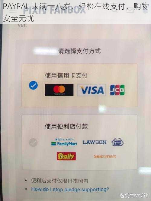 PAYPAL 未满十八岁，轻松在线支付，购物安全无忧