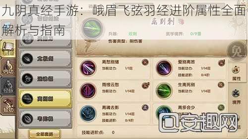 九阴真经手游：峨眉飞弦羽经进阶属性全面解析与指南