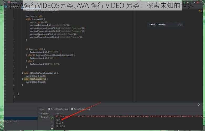 JAVA强行VIDEOS另类,JAVA 强行 VIDEO 另类：探索未知的世界