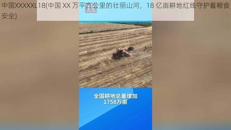 中国XXXXXL18(中国 XX 万平方公里的壮丽山河，18 亿亩耕地红线守护着粮食安全)