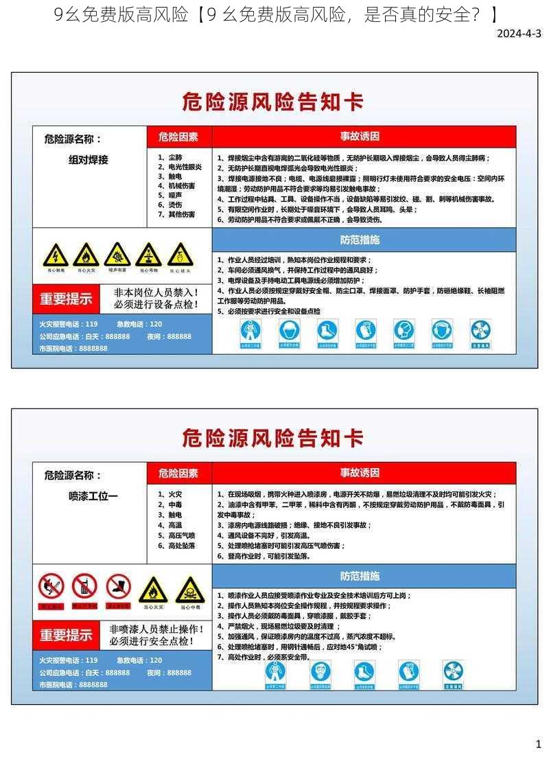 9幺免费版高风险【9 幺免费版高风险，是否真的安全？】