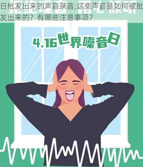 日批发出来的声音录音;这些声音是如何被批发出来的？有哪些注意事项？