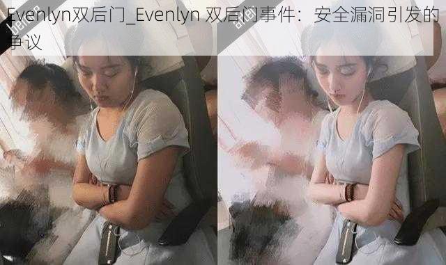 Evenlyn双后门_Evenlyn 双后门事件：安全漏洞引发的争议