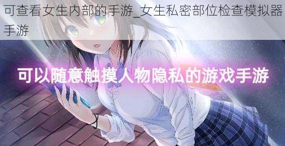 可查看女生内部的手游_女生私密部位检查模拟器手游