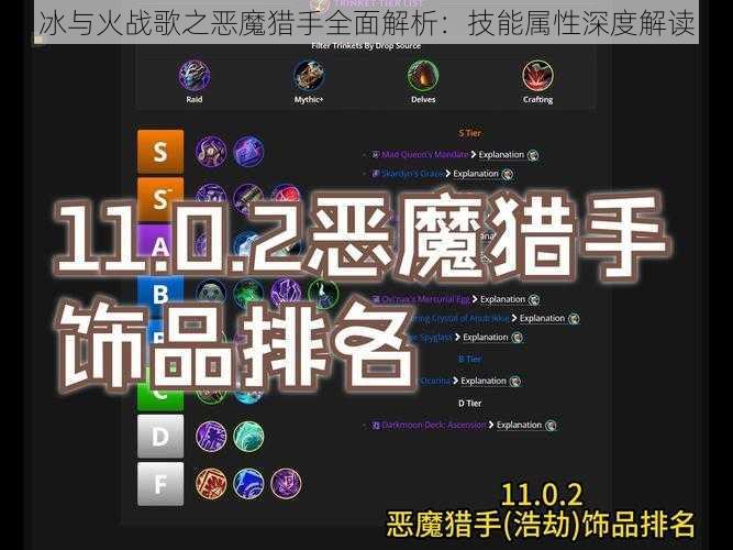 冰与火战歌之恶魔猎手全面解析：技能属性深度解读