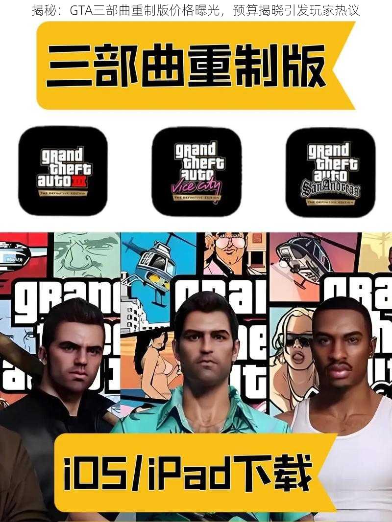 揭秘：GTA三部曲重制版价格曝光，预算揭晓引发玩家热议