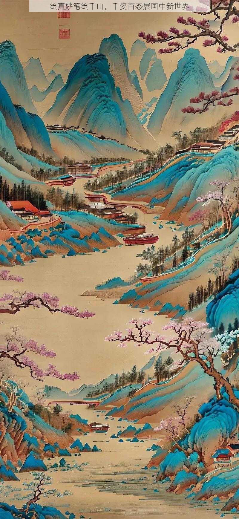 绘真妙笔绘千山，千姿百态展画中新世界