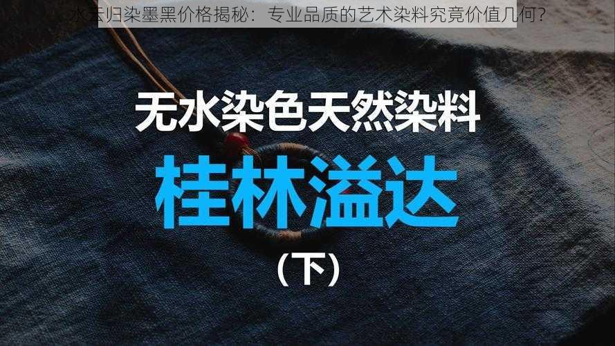 水云归染墨黑价格揭秘：专业品质的艺术染料究竟价值几何？