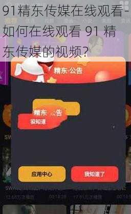 91精东传媒在线观看-如何在线观看 91 精东传媒的视频？