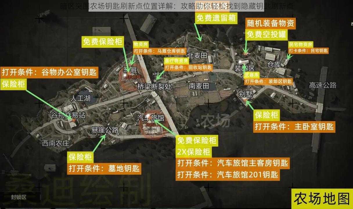 暗区突围农场钥匙刷新点位置详解：攻略助你轻松找到隐藏钥匙刷新点