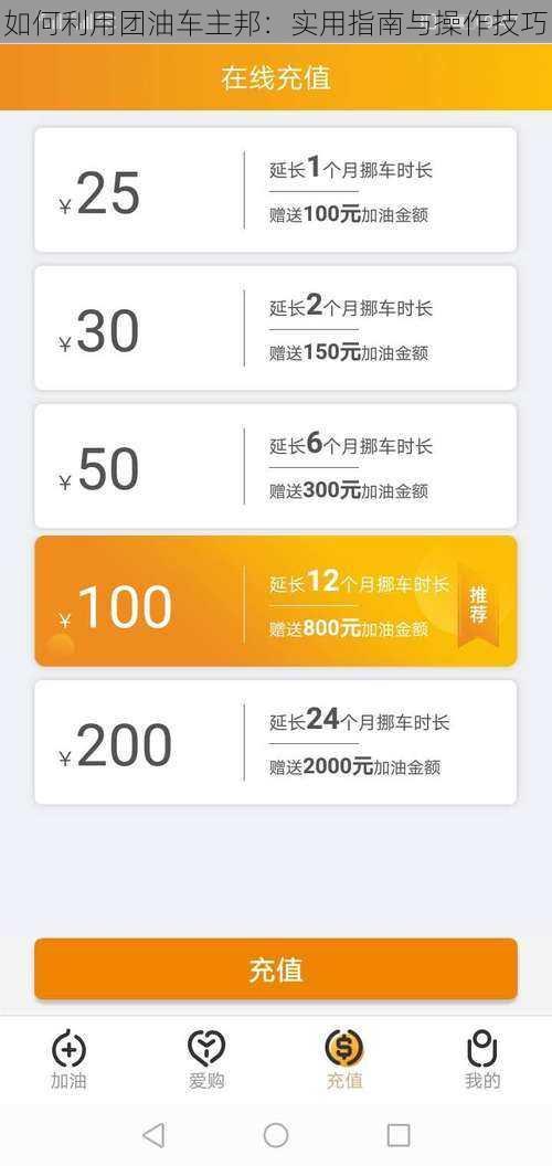 如何利用团油车主邦：实用指南与操作技巧