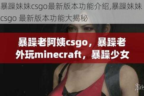 暴躁妹妹csgo最新版本功能介绍,暴躁妹妹 csgo 最新版本功能大揭秘