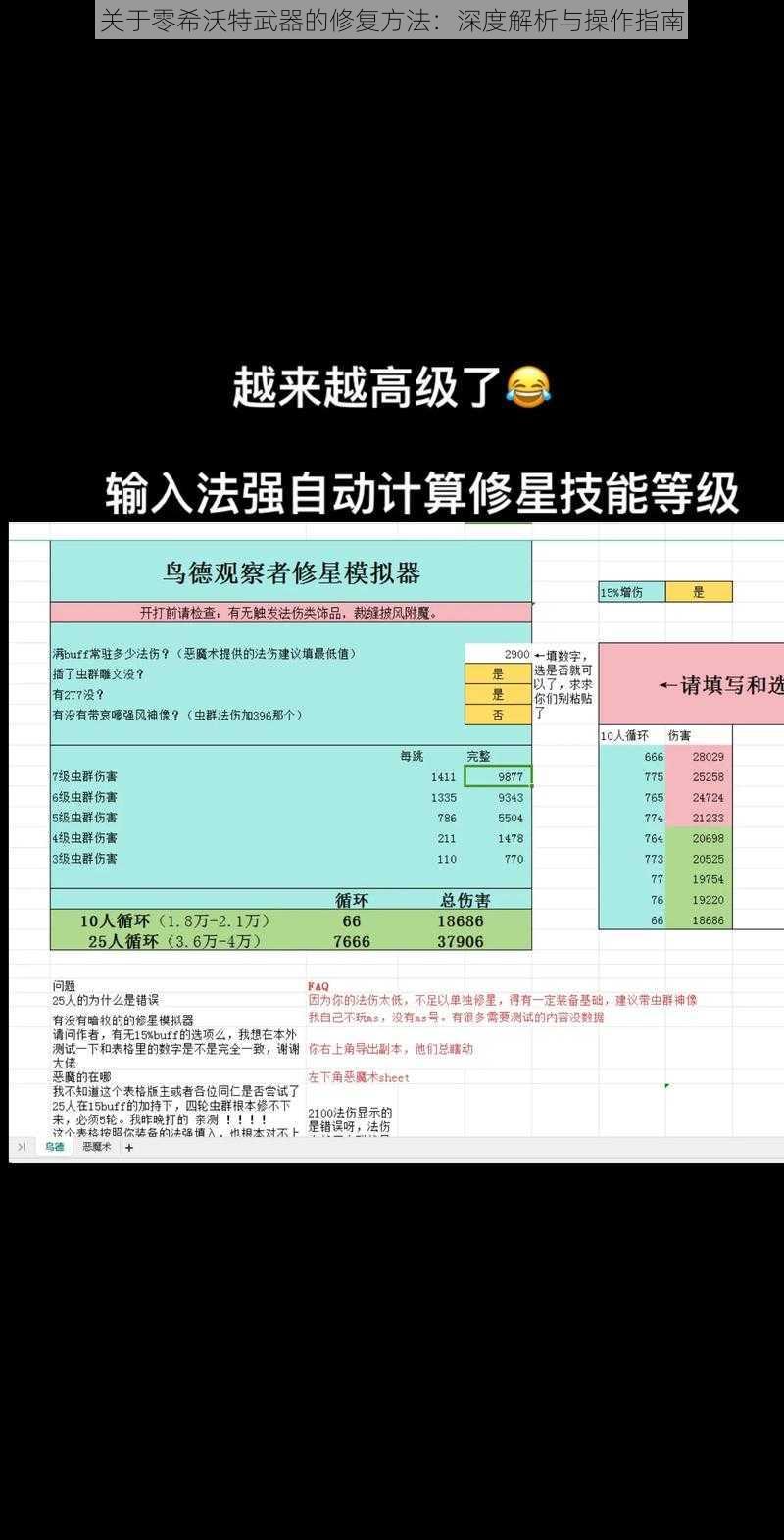 关于零希沃特武器的修复方法：深度解析与操作指南