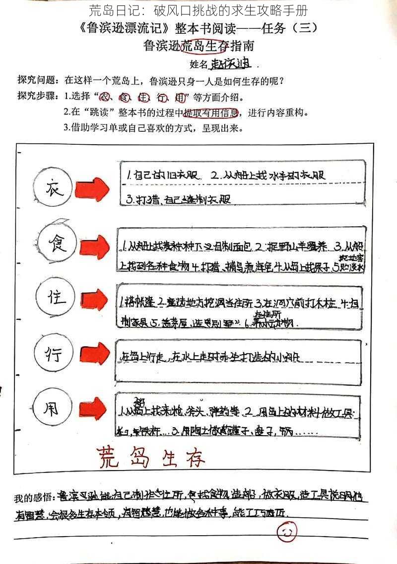 荒岛日记：破风口挑战的求生攻略手册