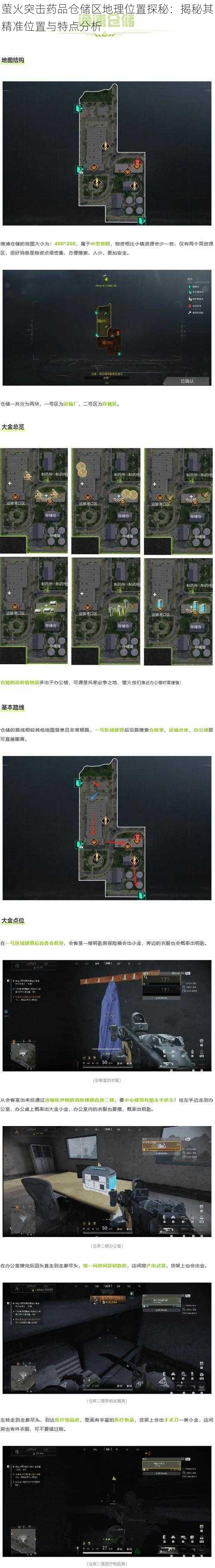 萤火突击药品仓储区地理位置探秘：揭秘其精准位置与特点分析