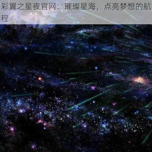 彩翼之星夜官网：璀璨星海，点亮梦想的航程