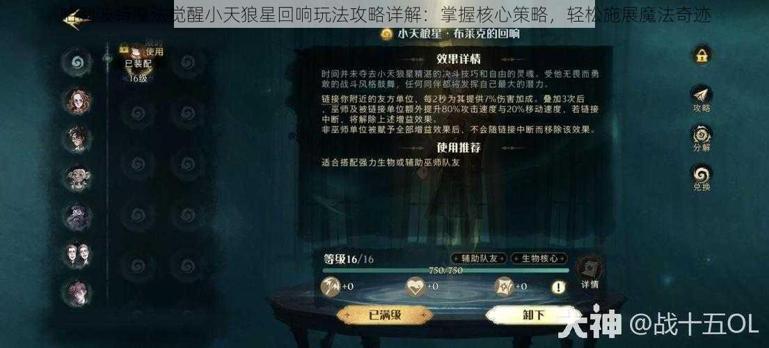 哈利波特魔法觉醒小天狼星回响玩法攻略详解：掌握核心策略，轻松施展魔法奇迹