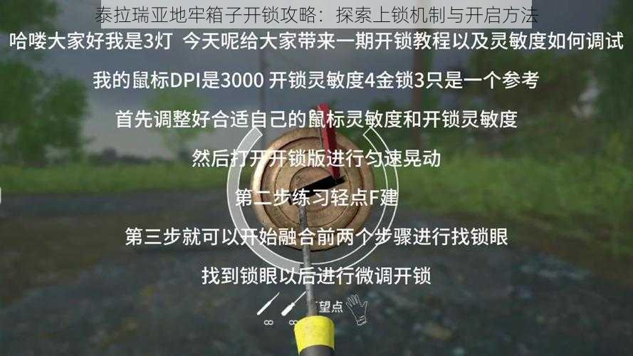 泰拉瑞亚地牢箱子开锁攻略：探索上锁机制与开启方法